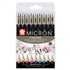 marker Sakura PIGMA Micron 05 set 9 ks, mix barev