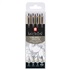 marker Sakura PIGMA Micron set 4 ks světle šedý