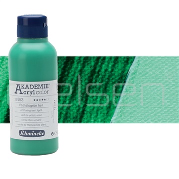 acryl Akademie 250 ml - phthalo green light