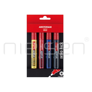 AMSTERDAM marker set 4 x M (4 mm) basic