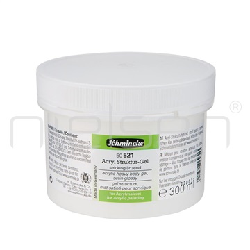 Schmincke acryl heavy body gel satin glossy 300 ml