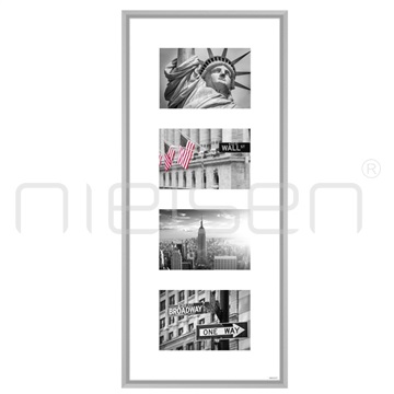 Gallery Junior 30 x 74 cm - stříbrná mat, 4x18x13