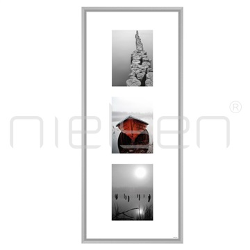 Gallery Junior 30 x 74 cm - stříbrná mat, 3x13x18