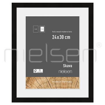Skava 24 x 30 cm - černá, pasparta 18x24 cm