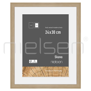 Skava 24 x 30 cm - dub natur, pasparta 18x24 cm