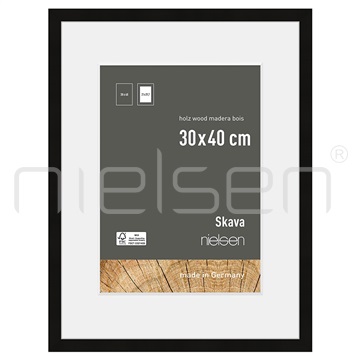 Skava 30 x 40 cm - černá, pasparta 21x29,7 cm