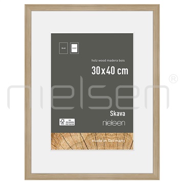 Skava 30 x 40 cm - dub natur, pasparta 21x29,7 cm