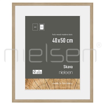 Skava 40 x 50 cm - dub natur, pasparta 30x40 cm