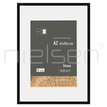 Skava 42 x 59,4 cm - černá, pasparta 29,7x42 cm