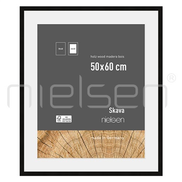 Skava 50 x 60 cm - černá, pasparta 40x50 cm
