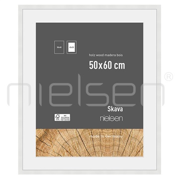 Skava 50 x 60 cm - bílá, pasparta 40x50 cm