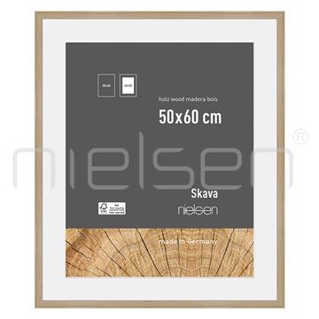 Skava 50 x 60 cm - dub natur, pasparta 40x50 cm