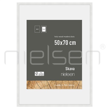 Skava 50 x 70 cm - bílá, pasparta 40x60 cm