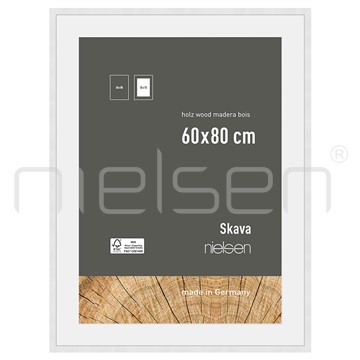 Skava 60 x 80 cm - bílá, pasparta 50x70 cm