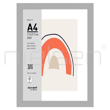 Wood_19 21 x 29,7 cm (A4) - stříbrná