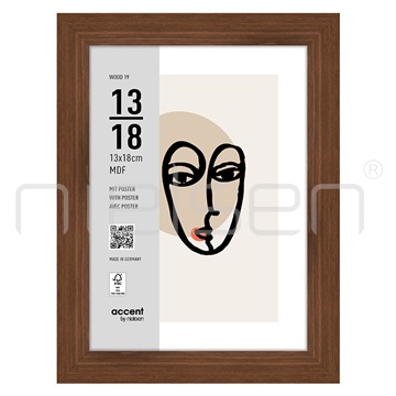 Wood_19 13 x 18 cm - ořech
