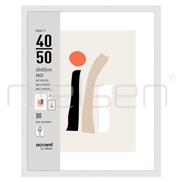 Wood_19 40 x 50 cm - bílá