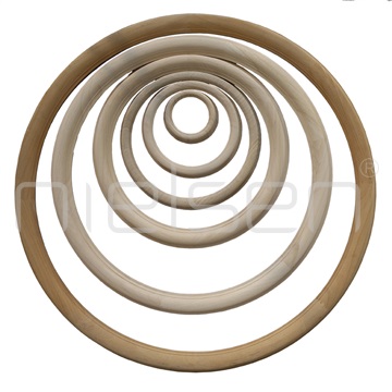 Dřevěné rámy kruh natural