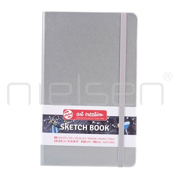 Artcreation sketchbook 13x21 cm Shiny Silver