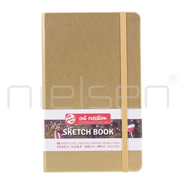 Artcreation sketchbook 13x21 cm White Gold