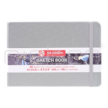 Artcreation sketchbook 21x14,8 cm Shiny Silver