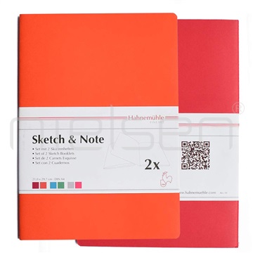 blok Sketch&Note A4, red/orange 2ks