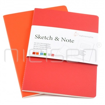 blok Sketch&Note A5, red/orange 2 ks