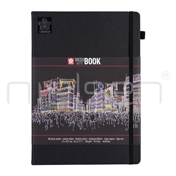 kniha Sakura Black sketchbook 21 x 29,7 cm