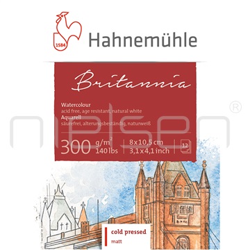 Mini blok Britannia akvarel 8 x 10,5 cm