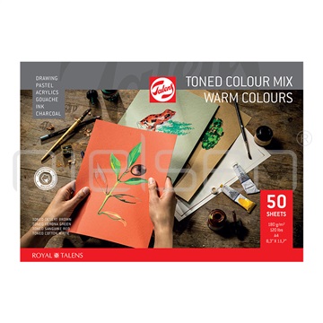 blok Talens Toned Colour Mix A4 - warm colour