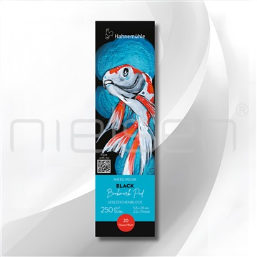 Bookmark pad BLACK Hahnemühle, 5,5x20cm