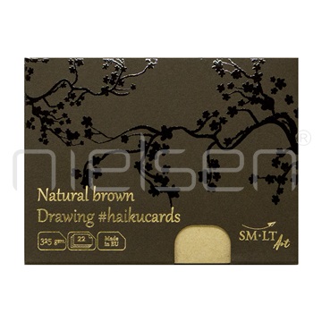 karty Natural brown 14,7x10,6 cm, 325gms, 22 listů