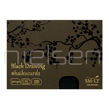 karty Black 14,7x10,6 cm, 300gms, 24 listů