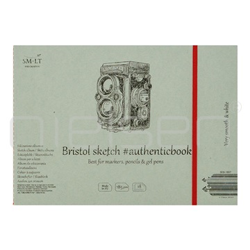 šitý blok Bristol sketch 24,5x17,6 cm, 185 gms