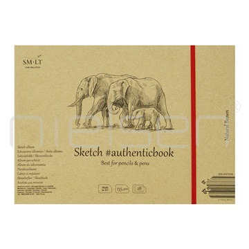 šitý blok Brown sketch 24,5x17,6 cm, 135 gms