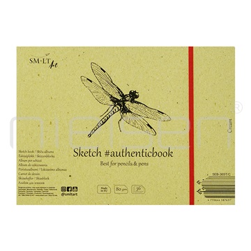 šitý blok Cream sketch 24,5x17,6 cm, 80 gms