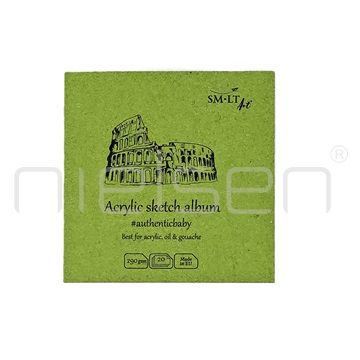 Acrylic sketch album 9x9cm, 290 gms