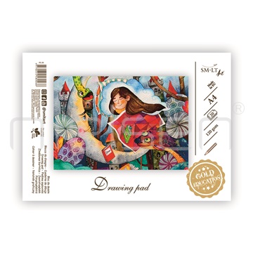 blok Drawing School Gold edition A4, 120 gms