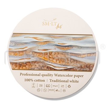 blok kruh Watercolor 100% bavlna, průměr 30,5cm