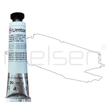 olej Umton 20 ml - běloba titanová 100%,lněný olej