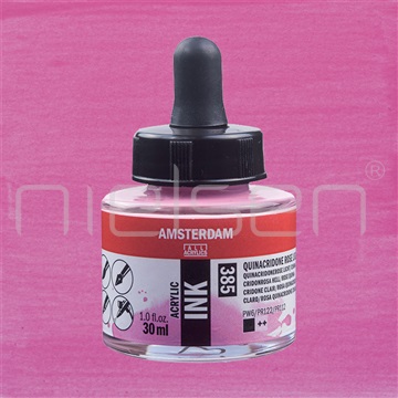 Acrylic-ink Amsterdam 30 ml - Quinacridone rose lt