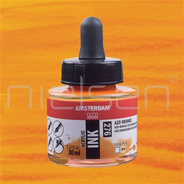 Acrylic-ink Amsterdam 30 ml - Azo orange