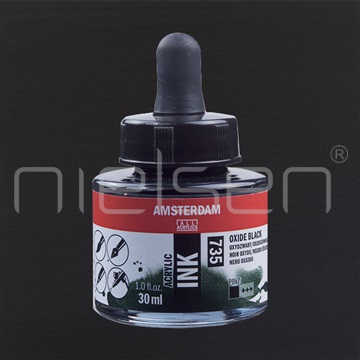 Acrylic-ink Amsterdam 30 ml - Oxide black