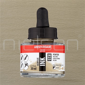 Acrylic-ink Amsterdam 30 ml - Pewter