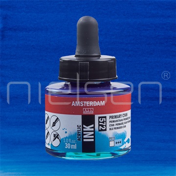 Acrylic-ink Amsterdam 30 ml - Primary cyan