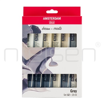 Set akryl Amsterdam 12 x 20 ml Grey