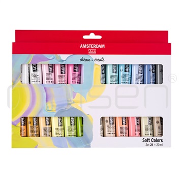 Set akryl Amsterdam 6 x 20 ml Pastel