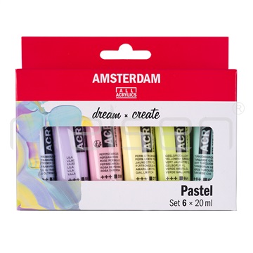 Set akryl Amsterdam 6 x 20 ml Pastel