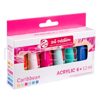 set akryl ArtCreation 6 x 12 ml Caribbean