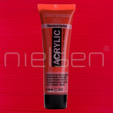 acryl Amsterdam 20 ml - Transparent red medium